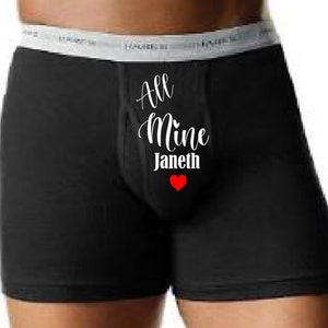 Property of Personalized Boxer Briefs Property of, Valentines Day Gifts, Gifts for Him, Boxer Briefs, Funny Boxer Briefs, image 2