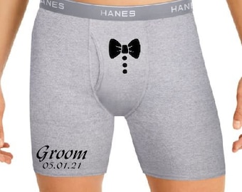 Groom Boxer Briefs - Personalized Groom Boxer Briefs - Groom Party gifts - Groom Underwear - Best Men Boxer Briefs - Groomsmen boxer briefs