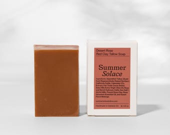 Desert Rose – Red Clay Bar Soap | Floral & Cacao Butter Infused