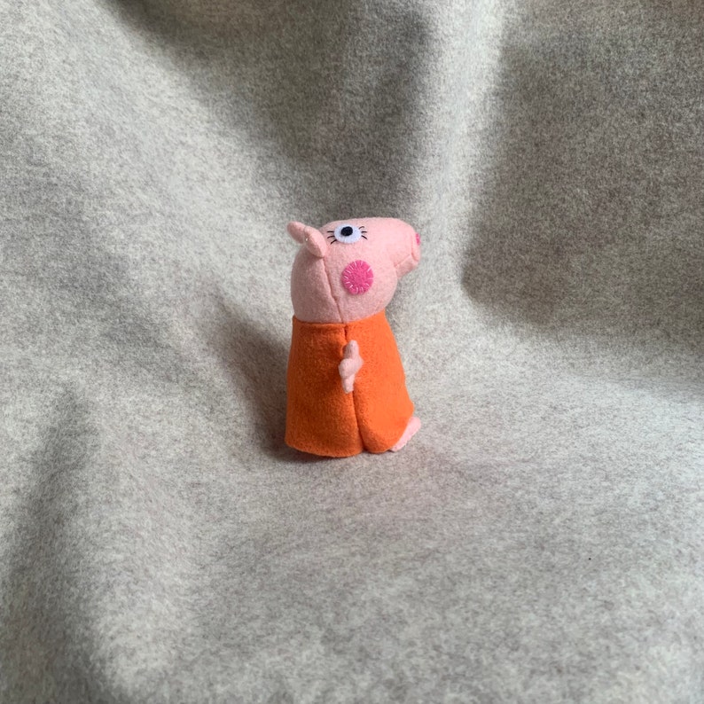 Mummy Piggie - Handmade Felt Work Stuffed Soft Toy