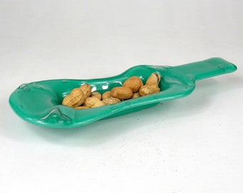 Wine bottle tray-turquoise Wine Bottle-wine bottle serving tray-Appetizer plate-Kitchen storage-cheese tray-wedding gift-wine lover gift