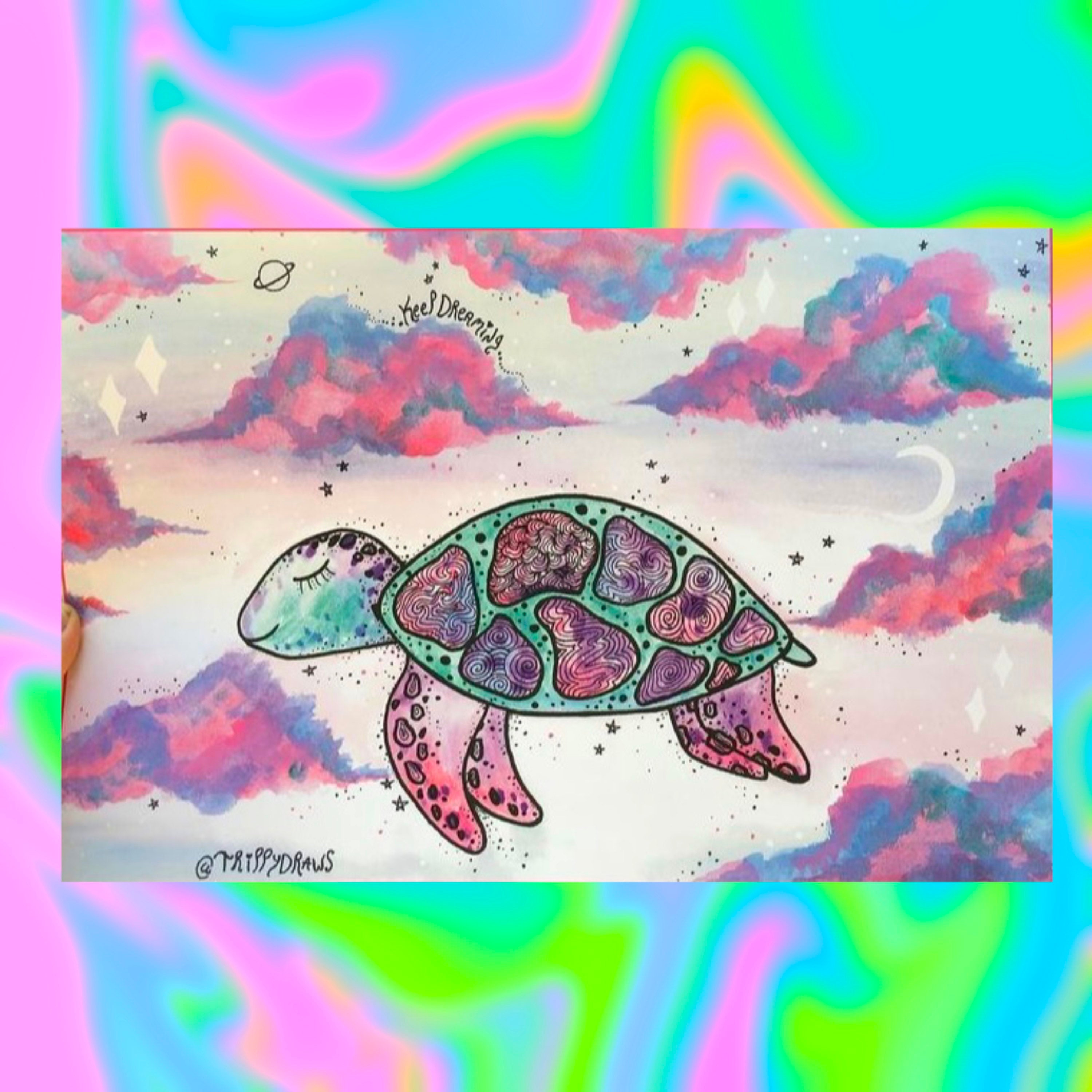 keep dreaming sea turtel print