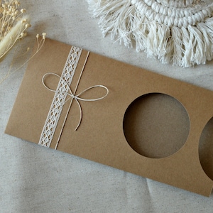 Lot de pochettes kraft rectangles pour faire-part