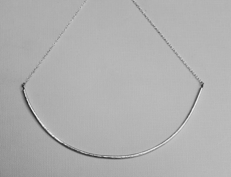 Choker Necklace Sterling Silver or Solid Gold Choker Etsy