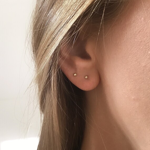 Small stud earrings set best sale