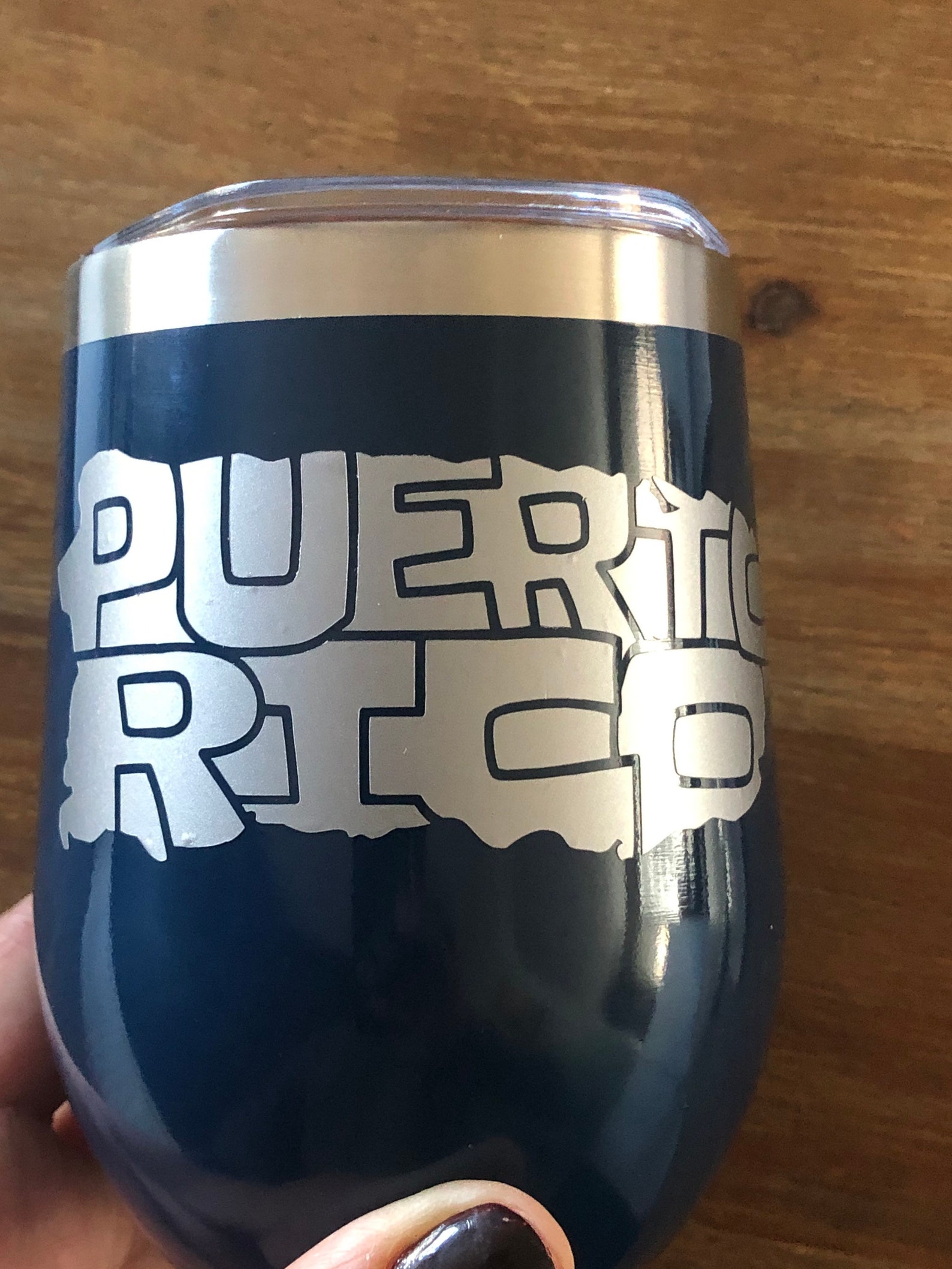 Puerto Rico to go wine tumbler Etsy