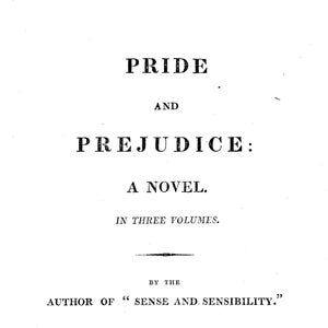 Jane Austen, Orgueil et préjugés, A5, Première édition, TÉLÉCHARGEMENT NUMÉRIQUE INSTANTANÉ, Livre, Impression d&#39;art, Art mural, imprimable, pdf, vintage, Oldie,