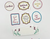 Gratitude Jar label download