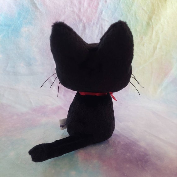 Jiji the Cute Fluffy Black Cat Plushie – Kawaiies