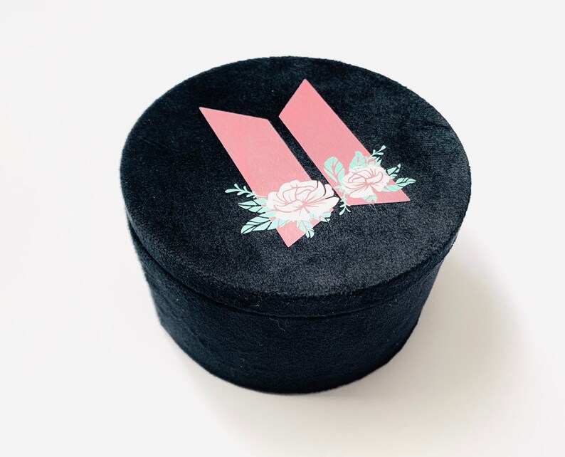 BTS Themed Velvet Jewelry Box Dynamite RM V Suga Jimin Jin
