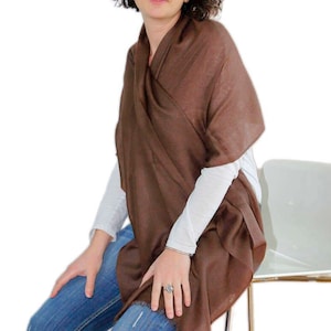 Travel Cashmere Scarf, warm yet lightweight. Spring Cashmere Shawl ideal for outdoor dinners. Featherweight pashmina wrap. Ladies foulard