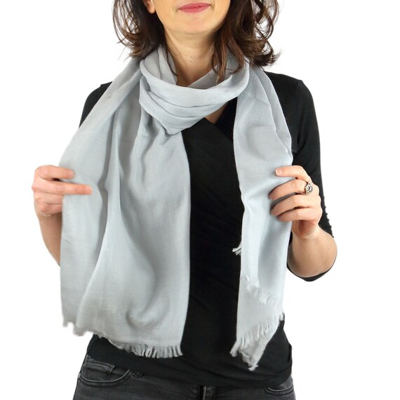 silver cashmere wrap