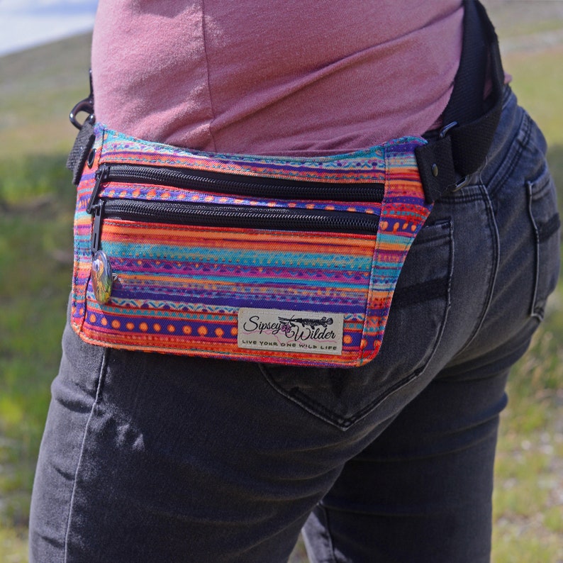 Flat Fanny Pack/ Small Fanny Pack/ Dog Walking Bag/Hip Bag/ Etsy