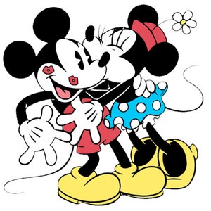 Mickey and Minnie Mouse Counted Cross Stitch Pattern