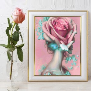 Pink Roses Cross Stitch Pattern, Shabby Chic Counted Cross Stitch Pattern, PDF, Pattern Keeper compatible