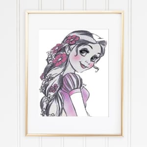 Rapunzel Counted Cross Stitch Pattern, PDF, Pattern Keeper compatible