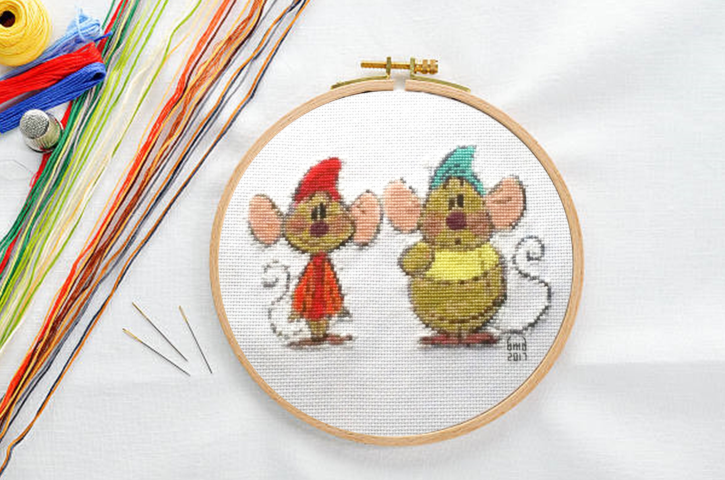 Cinderella's Mice Cross Stitch Pattern