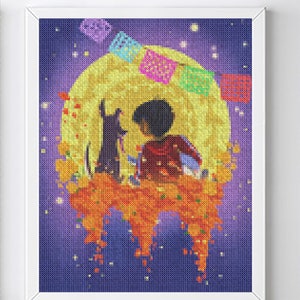 Day of the Dead Coco Cross Stitch Pattern