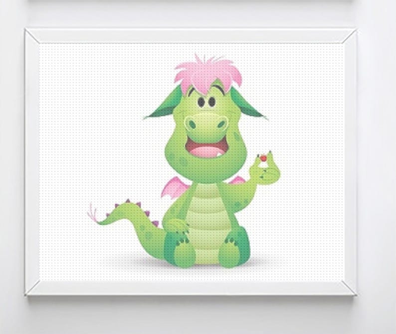 Dragon Counted Cross Stitch Pattern Etsy