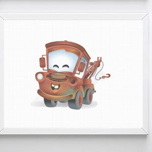 Tow Mater Counted Cross Stitch Pattern