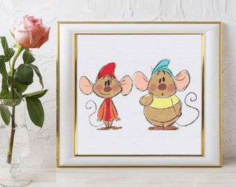 Cinderella's Mice Cross Stitch Pattern