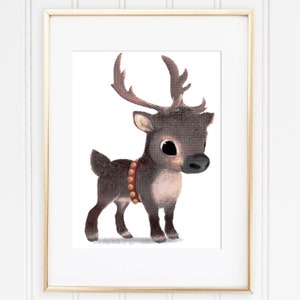 Holiday Reindeer Counted Cross Stitch Pattern