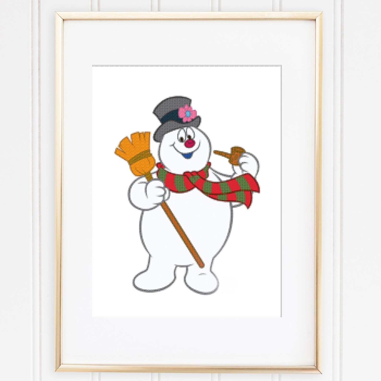 Frosty the Snowman Counted Cross Stitch Pattern, PDF, Pattern Keeper