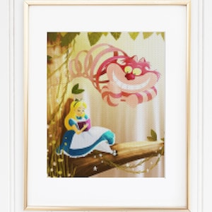 Alice in Wonderland Cross Stitch Pattern