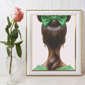 Frog Princess Tiana Counted Cross Stitch Pattern, Sketch Art, Girls Bedroom Decor, Nursery Decor, Kids Room Decor
