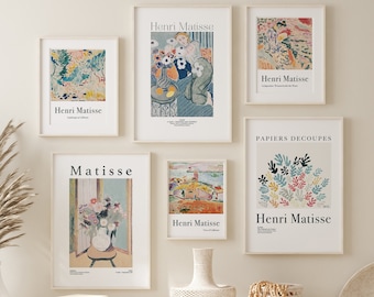 Matisse Print Set: Gallery Wall Art, Henri Matisse Exhibition (Digital Download)