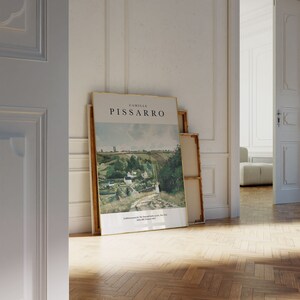 Camille Pissarro Art Print, Kunstposter, Abstraktes Plakat, Bunter Druck, Pissarro Kunst Ausstellungsplakat, Mid Century, Galerie Wandkunst