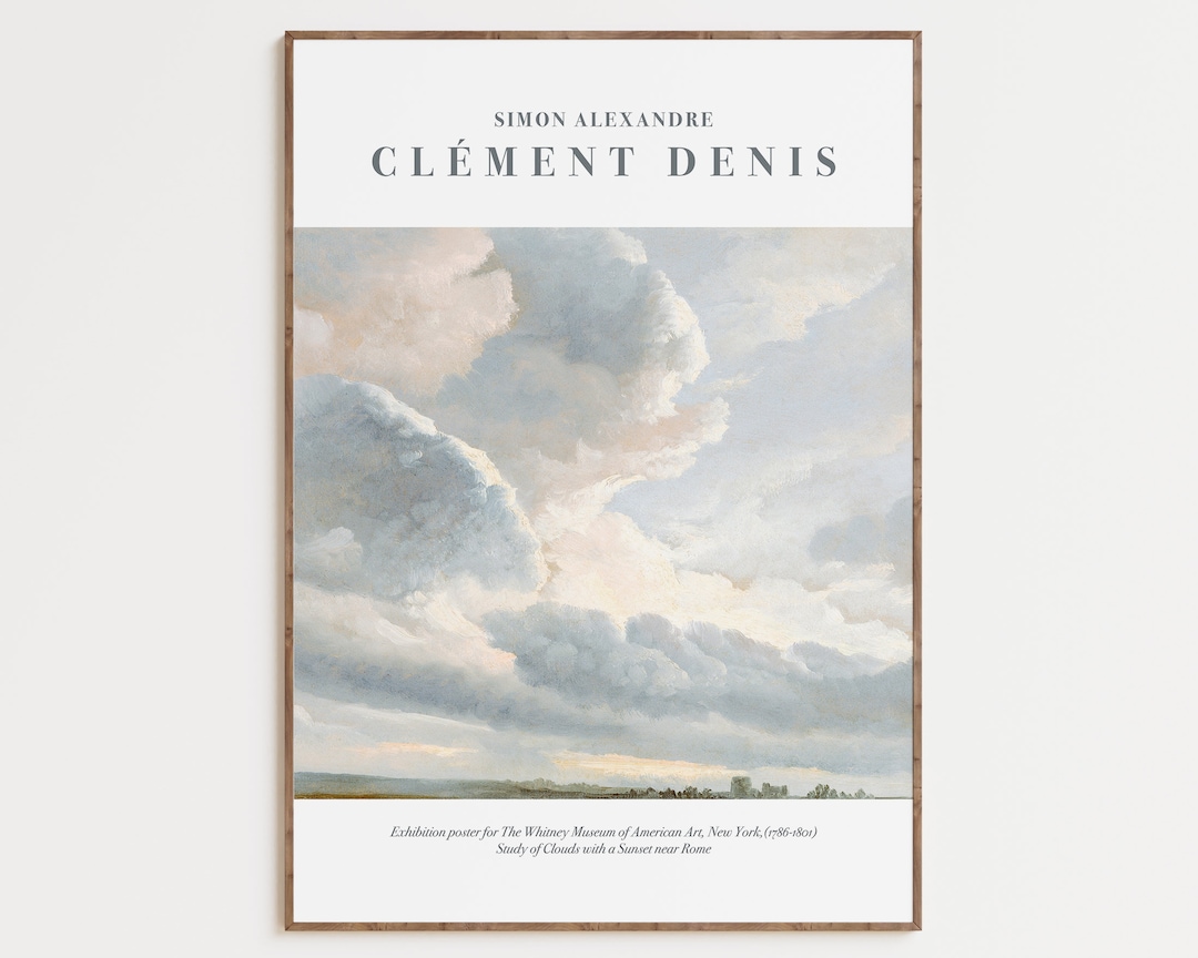 Art Poster , Clouds Poster, Abstract Poster, Colorful Print, Sky ...