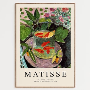 Impressão de arte de Matisse, impressão de arte de flores, pôster de Matisse, impressão colorida, pôster de exposição de Matisse, meados do século, arte de parede, impressão de arte vintage
