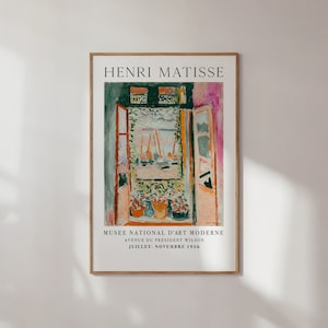 Henri Matisse ArtPrint , Berggruen Cie, Matisse Poster, Colorful Print, Henri Matisse Art Exhibition Poster, Mid Century, Gallery Wall Art