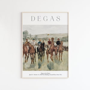 Vintage Art Print, Edgar Degas Painting, Colorful Print, Degas Art Exhibition Poster, Mid Century, Living Room Art Print, Landscape Art