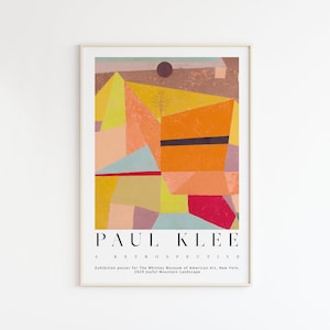 Paul Klee Print, Klee Exhibition Poster, Printable Wall Art, Paul Klee Home Decor, Klee Wall Art, Digital Print Mid Century, Gallery  Print