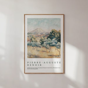 Lámina artística de Pierre-Auguste Renoir, póster artístico, póster abstracto, impresión colorida, póster de exposición de arte, mediados de siglo, póster de arte mural de galería
