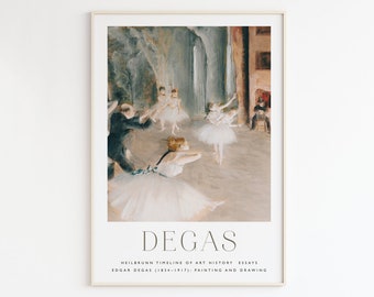 Degas Ballet Painting Art Print: Mid-Century Gallery Wall (Digital Download)