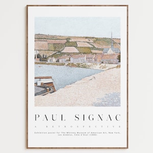 Paul Signac Art Print , Art Poster, Abstract Poster, Colorful Print, Paul Signac Exhibition Poster, Mid Century, Gallery Wall Art Poster