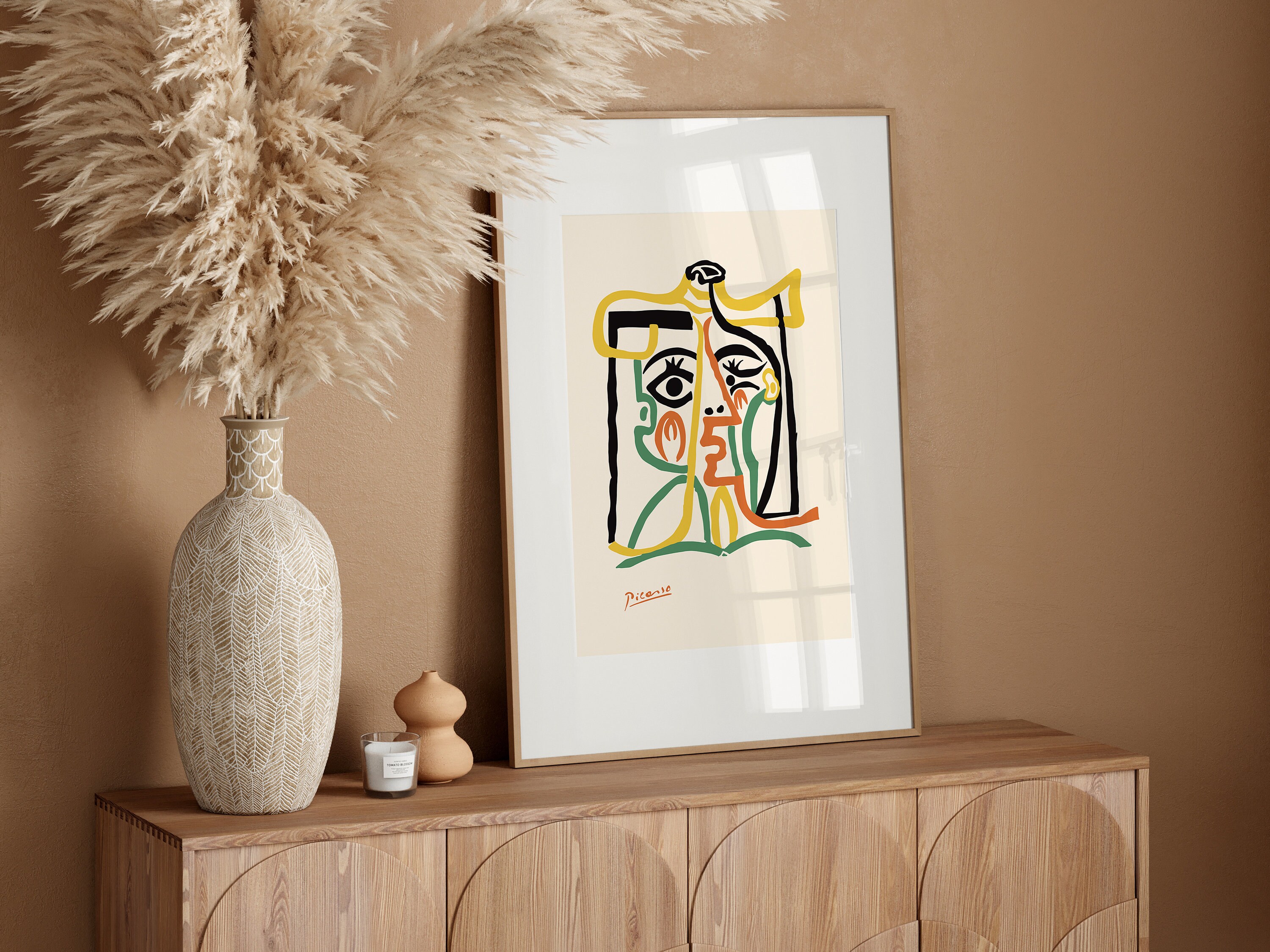 Der HAHN - Le Coq-Detail Picasso Pablo 50x60 Kunstdruck Poster Plakat