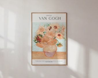 Van Gogh Sunflowers Art Print: Berggruen Gallery Exhibition (Digital Download)