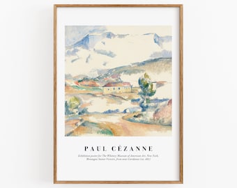 Paul Cezanne 'Montagne Sainte-Victoire' Impresión de arte (Descarga digital)
