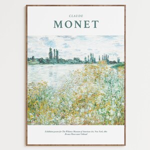 Claude Monet Art Print, Monet Poster, Colorful Print, Claude Monet Art Exhibition Poster, Mid Century, Living Room Wall Art Print