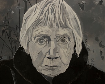Eveline A Portrait of An Irish Heroine Original Painting by John McDonald the Butterfly Cry Artist