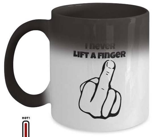 Swearing Thunder Coffee Mug Rude Novelty 15oz White Ceramic Tea Cup Funny