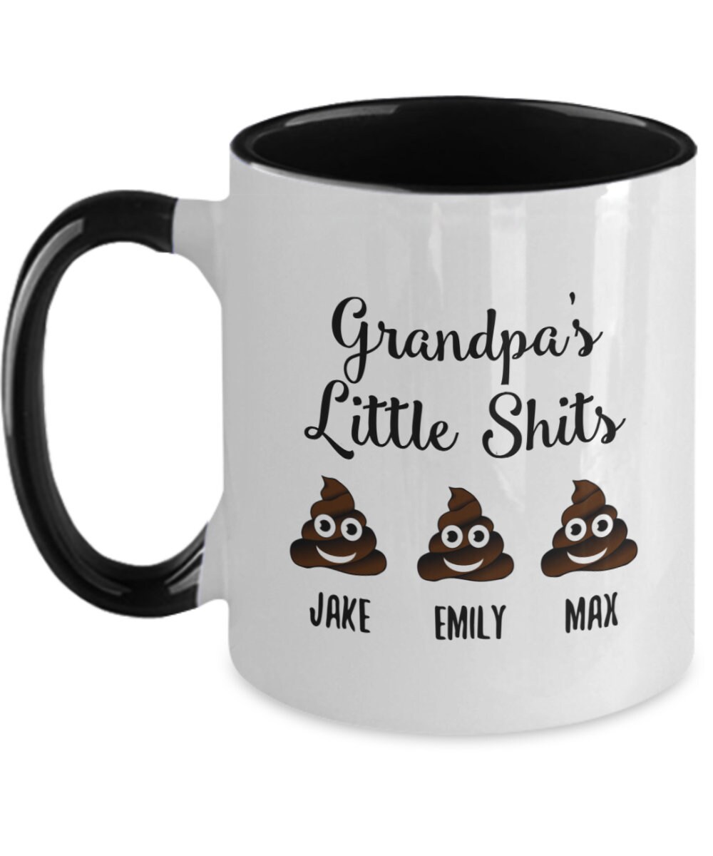 Download Grandpa Mug Grandpa S Little Shits Personalized Granddad Etsy