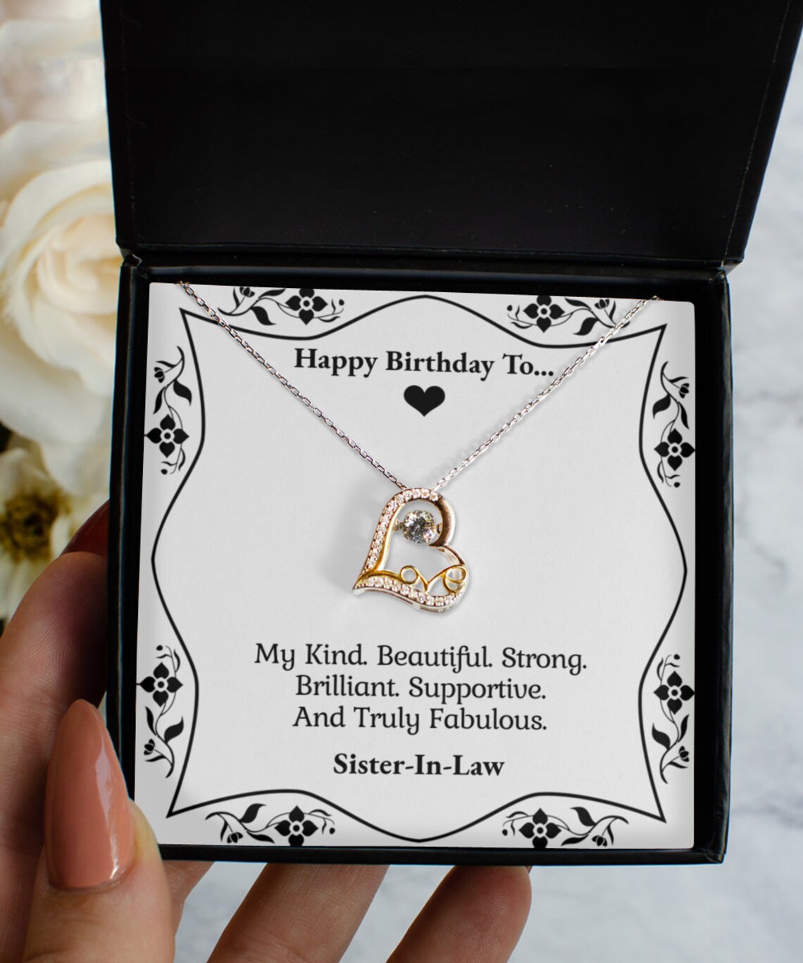 Sister in Law Gift Happy Birthday Necklace Future Sister in Etsy