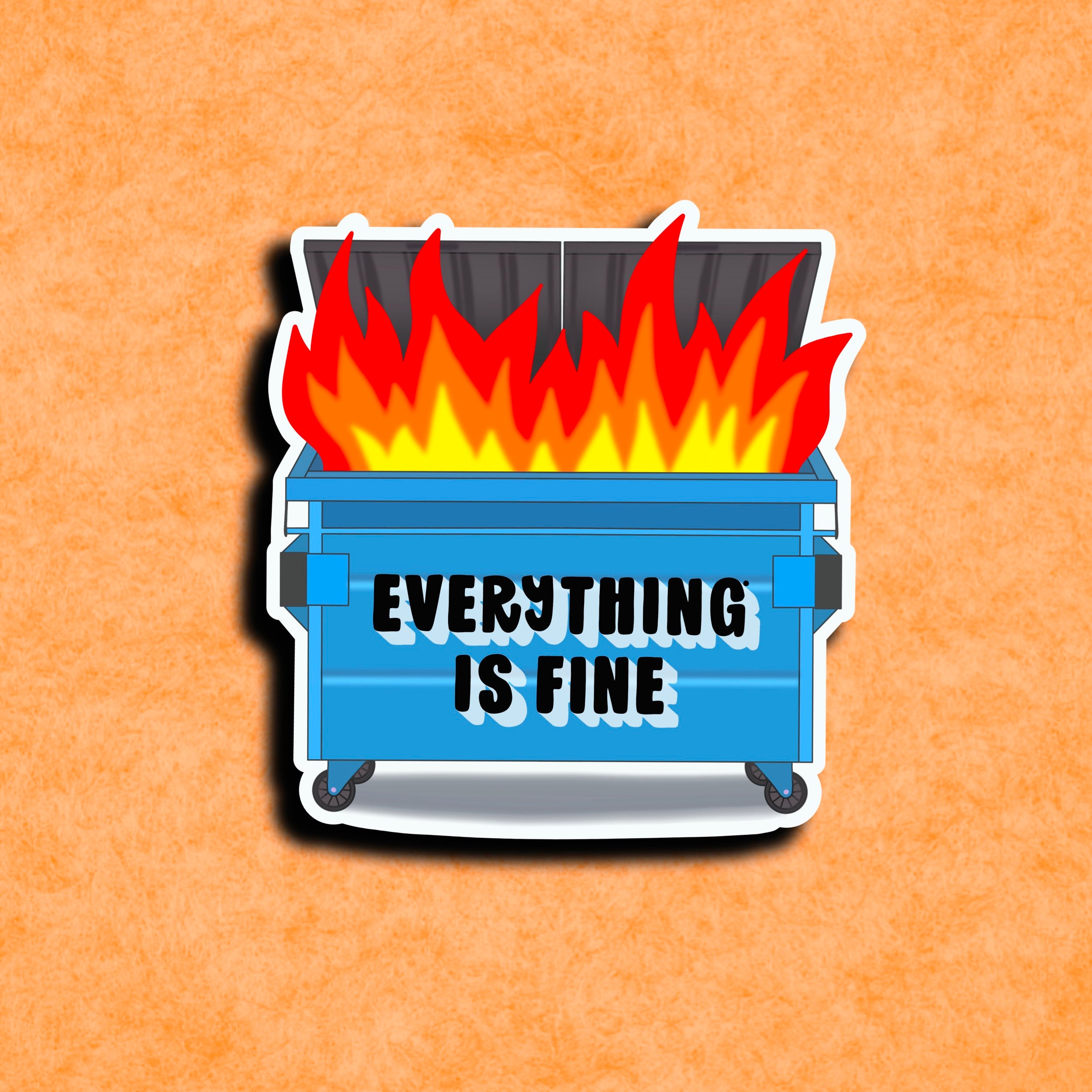 dumpster fire this is fine figure