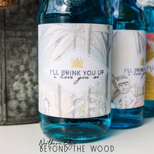 where the wild things are printable drink labels, party labels, wild one party decor, first birthday party, bottle labels, juice labels