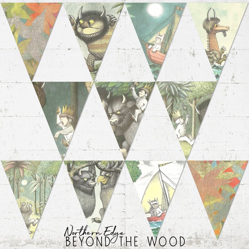 where-the-wild-things-are-printable-party-banner-triangle-etsy